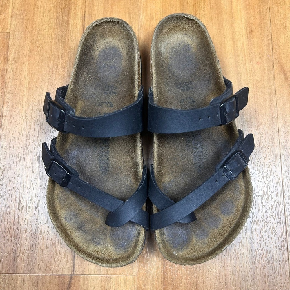 Birkenstock Mayari sandalsβ Womenβs black,comfortable Adjustable strap SZ36